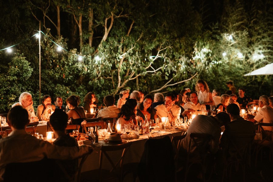 réception nuit mariage extérieur guinguette champêtre